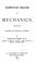 Cover of: Elementary treatise on mechanics