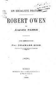 Cover of: Un socialiste pratique, Robert Owen