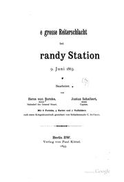 Die grosse reiterschlacht bei Brandy Station, 9. juni, 1863 by Heros von Borcke