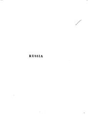 Cover of: Russia as seen and described by famous writers by Esther Singleton