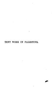Cover of: Tent work in Palestine. by Claude Reignier Conder
