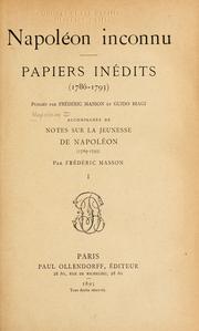Cover of: Napoléon inconnu by Napoléon Bonaparte