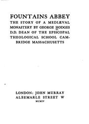 Cover of: Fountains Abbey: the story of a mediœval monastery