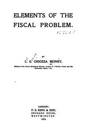Cover of: Elements of the fiscal problem