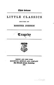 Cover of: Little classics by Rossiter Johnson