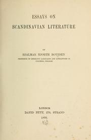 Cover of: Essays on Scandinavian literature