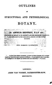 Cover of: Outlines of structural and physiological botany.