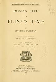 Cover of: Roman life in Pliny's time by Maurice Pellisson