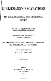 Cover of: Schliemann's excavations by Karl Schuchhardt