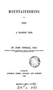 Cover of: Mountaineering in 1861. by John Tyndall