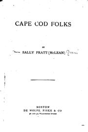 Cover of: Cape Cod folks