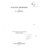 Cover of: Italian journeys