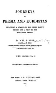 Cover of: Journeys in Persia and Kurdistan by Isabella L. Bird