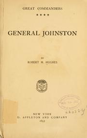 Cover of: General Johnston