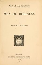 Cover of: Men of business by William Osborn Stoddard