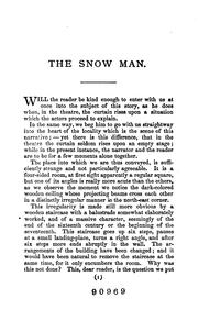 Cover of: The snow man.