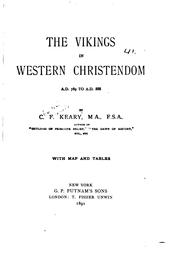 Cover of: vikings in western Christendom, A. D. 789 to A. D. 888 | C. F. Keary