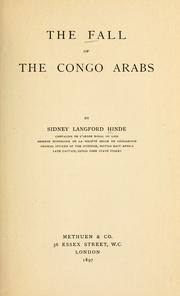 Cover of: The fall of the Congo Arabs