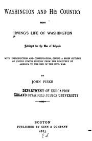 Cover of: Washington and his country by Washington Irving