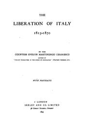 Cover of: The liberation of Italy, 1815-1870 by Martinengo-Cesaresco, Evelyn Lilian Hazeldine Carrington contessa