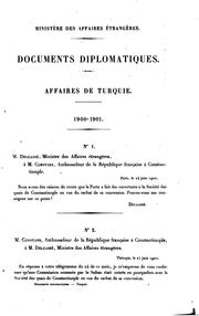 Cover of: Documents diplomatiques. by Ministère des Affaires étrangères (France)