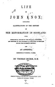 Cover of: Life of John Knox. by M'Crie, Thomas