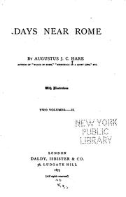 Cover of: Days near Rome