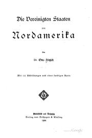 Cover of: Die Vereinigten Staaten von Nordamerika