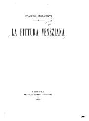 Cover of: La pittura veneziana.