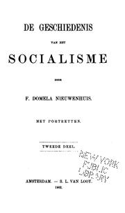 Cover of: De geschiedenis van het socialisme by Ferdinand Domela Nieuwenhuis