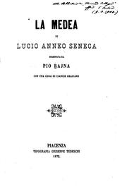 Cover of: La Medea di Lucio Anneo Seneca