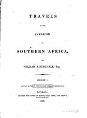 Cover of: Travels in the interior of southern Africa