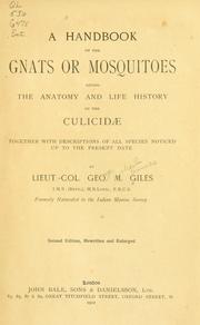 Cover of: handbook of the gnats or mosquitoes | George M[ichael James] Giles