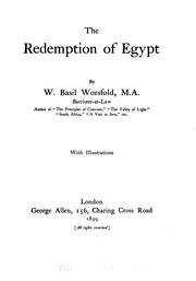Cover of: The redemption of Egypt