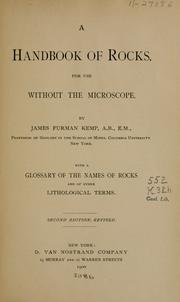 Cover of: A handbook of rocks by Kemp, James Furman