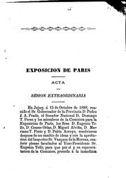 Descripcion de la provincia de Jujuy by Jujuy (Argentina : Province). Comisión Auxiliar Provincial para la Exposición de Paris, 1889.