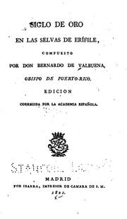 Cover of: Siglo de oro en las selvas de Erífile by Bernardo de Balbuena