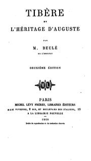 Cover of: Tibère et l'héritage d'Auguste