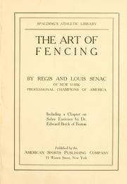 The art of fencing by Regis Senac