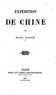 Cover of: Expédition de Chine