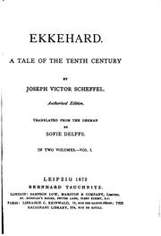 Cover of: Ekkehard. by Joseph Viktor von Scheffel