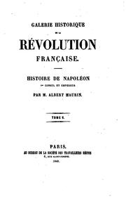 Cover of: Galerie historique de la révolution française: 1787 à 1799