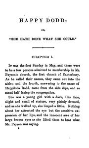 Cover of: Happy Dodd: or, "She hath done what she could,"