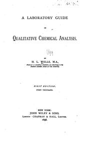 Cover of: A laboratory guide in qualitative chemical analysis.
