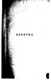 Cover of: Genevra by Marriott, Charles