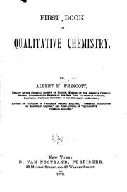 Cover of: First book in qualitative chemistry