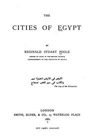 Cover of: The cities of Egypt