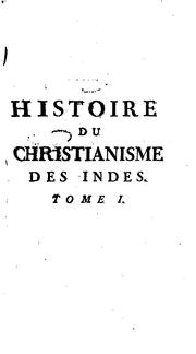 Cover of: Histoire du christianisme des Indes