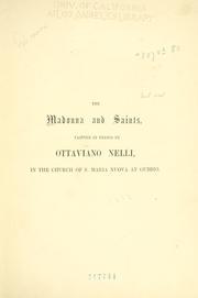 Cover of: The Madonna and saints painted in fresco by Ottaviano Nelli by Austen Henry Layard