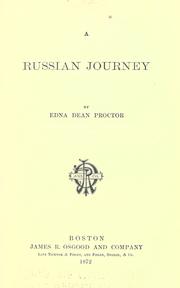 Cover of: A Russian journey by Edna Dean Proctor